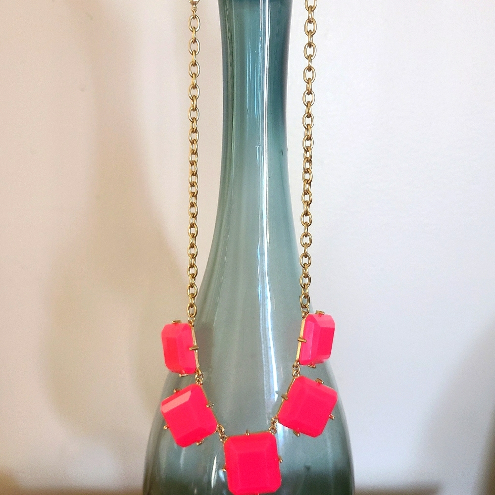 Pink & Gold DEB Statement Necklace